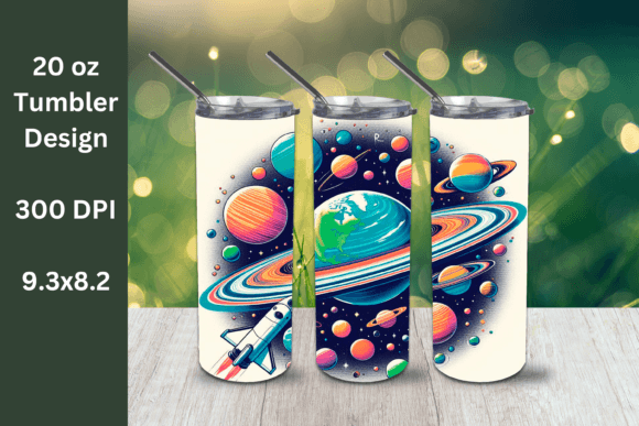 Download Vibrant Planets 20 Oz Straight Tumbler - Straight tumbler Collection