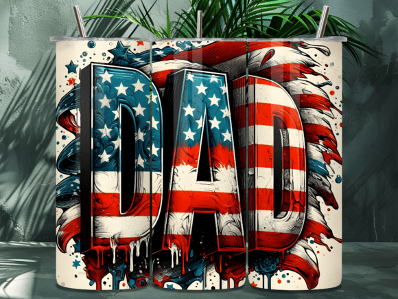 Download American Flag Drip Dad Tumbler Wrap - Dad tumbler wrap Collection