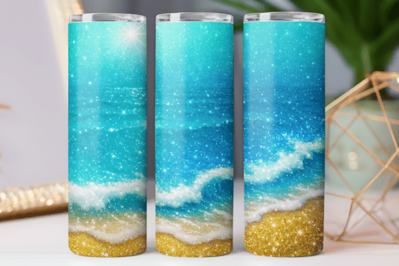 Download Summer Beach Tumbler Wrap Design Art Png - Beach tumbler wrap Collection