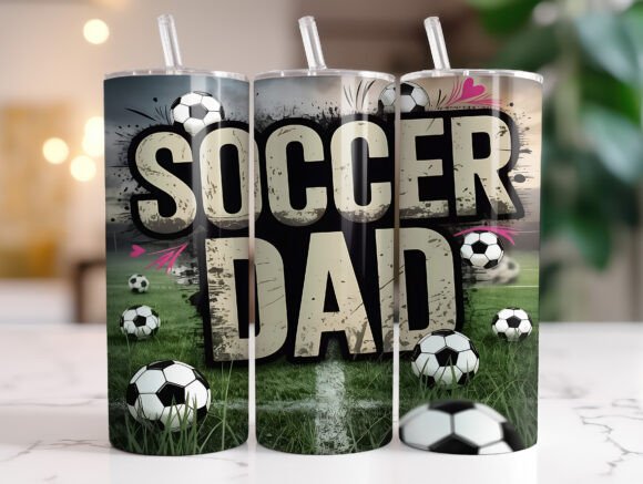 Download 20oz Soccer Dad Tumbler Wrap Sublimation - Dad tumbler wrap Collection