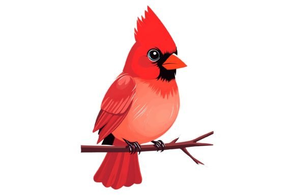 Download Cardinal Bird Illustration Png - Bird illustration png Collection