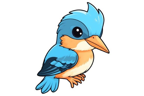Download Kingfisher Bird Illustration Png - Bird illustration png Collection